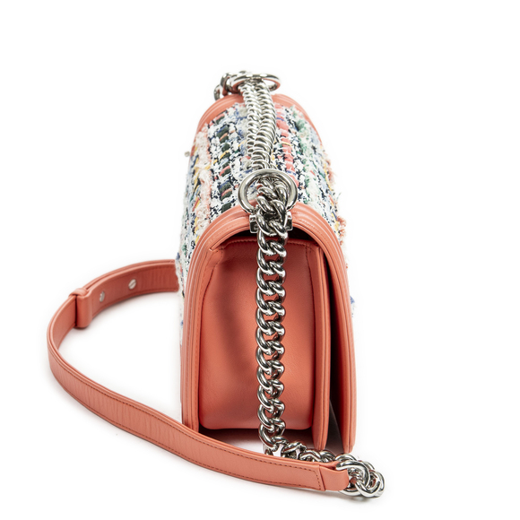 Chanel Medium Multicolor Tweed Boy - Picture 4 of 8